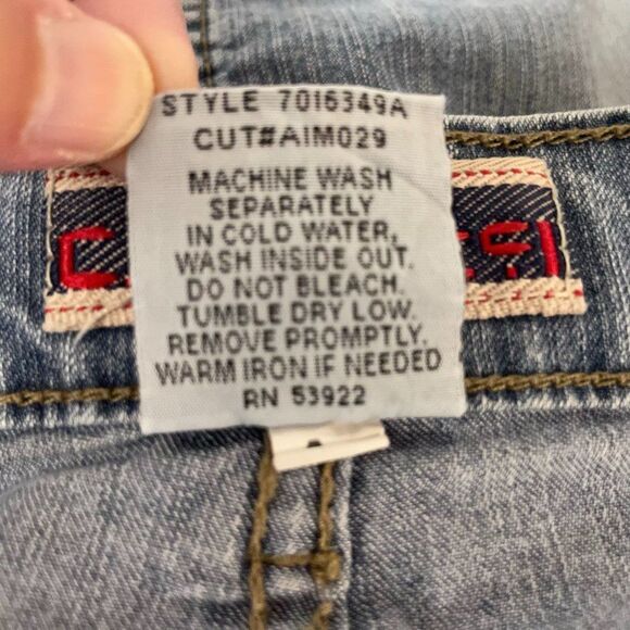 Z. Cavaricci Vintage Blue Jean Mini Skirt, Size 7 - Picture 7 of 7